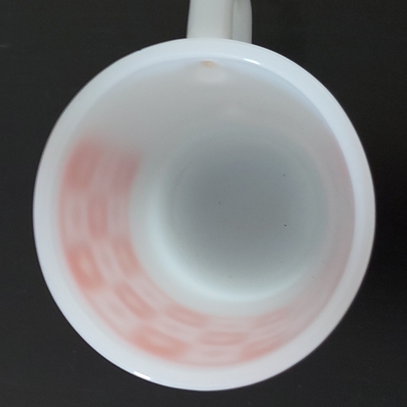 Vintage Fire King Anchor Hocking Orange Pattern Mug - Picture 5 of 7